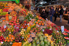 Obst-Vielfalt-Markthalle-Barcelona