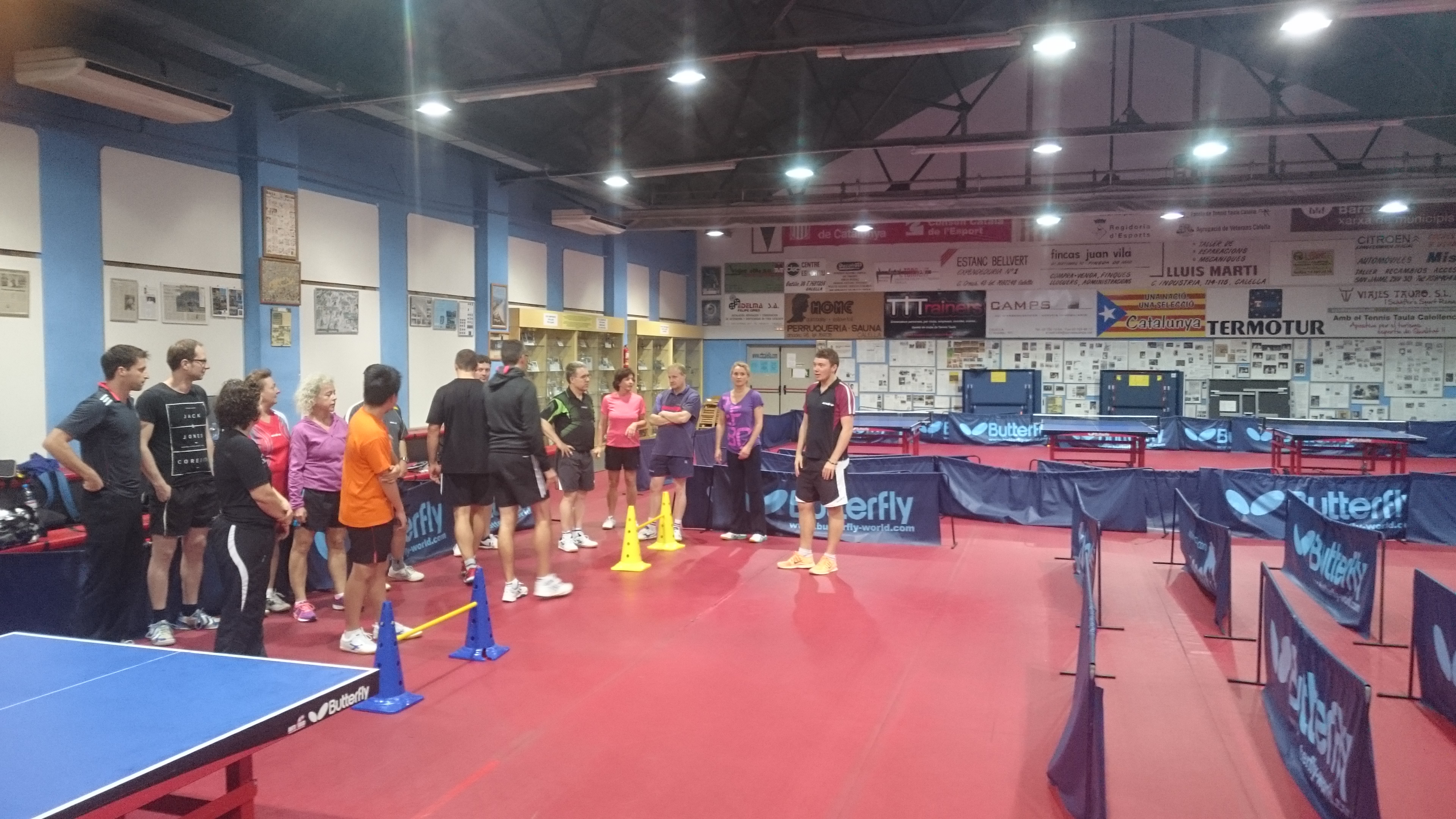 tischtennis lehrgang in calella spanien