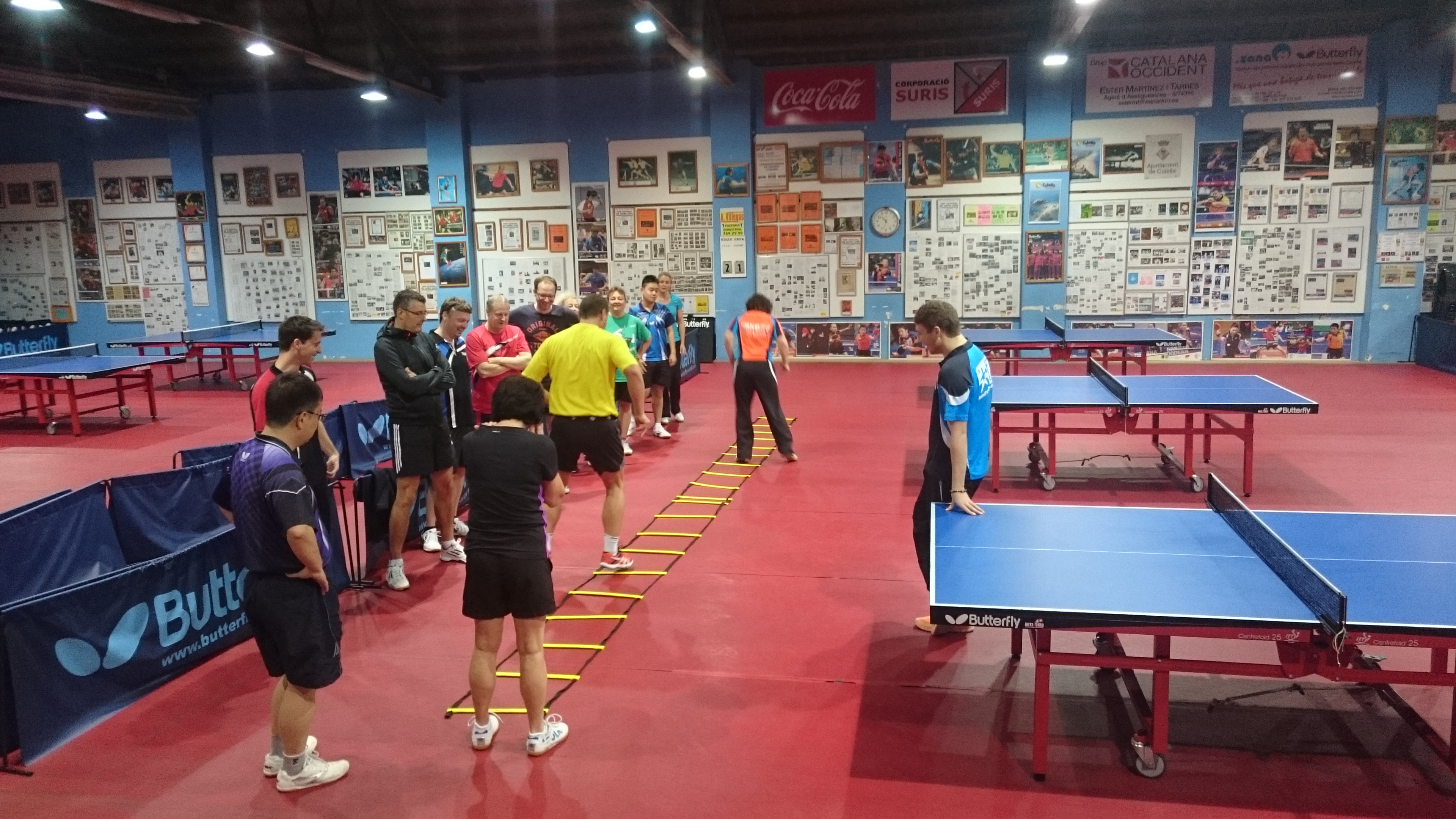 tischtennis lehrgang calella halle