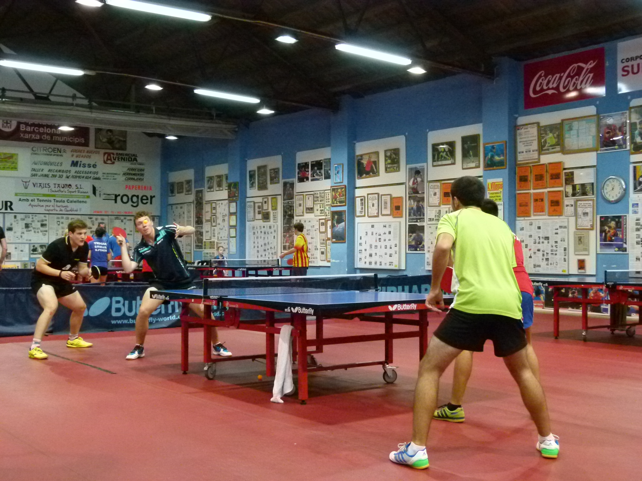 tischtennis lehrgang in calella spanien